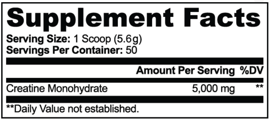 Mycelia Core supplement facts