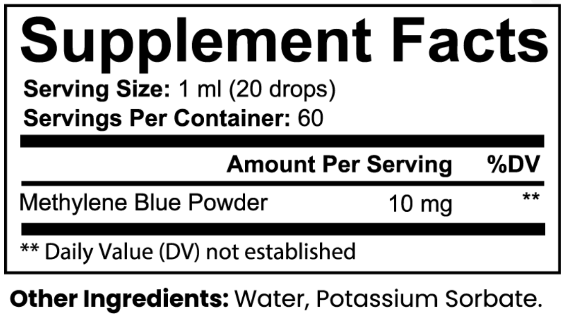 Mycelia Azure supplement facts