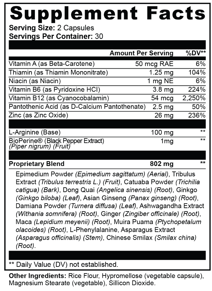 Mycelia Siren supplement facts