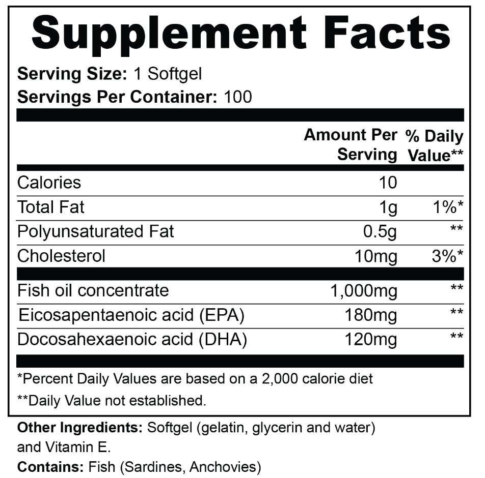 Mycelia Tide supplement facts