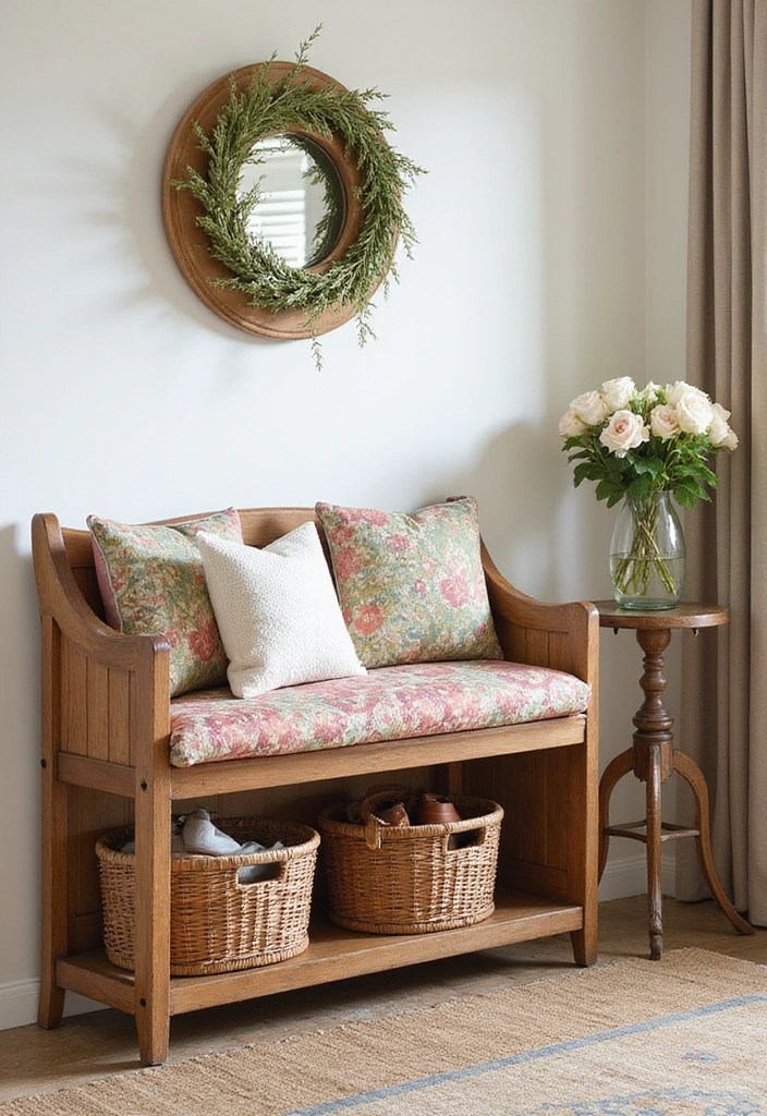 15 DIY Entryway Decor Hacks That Will Make a Stunning First Impression! - 6. Create a Functional Bench