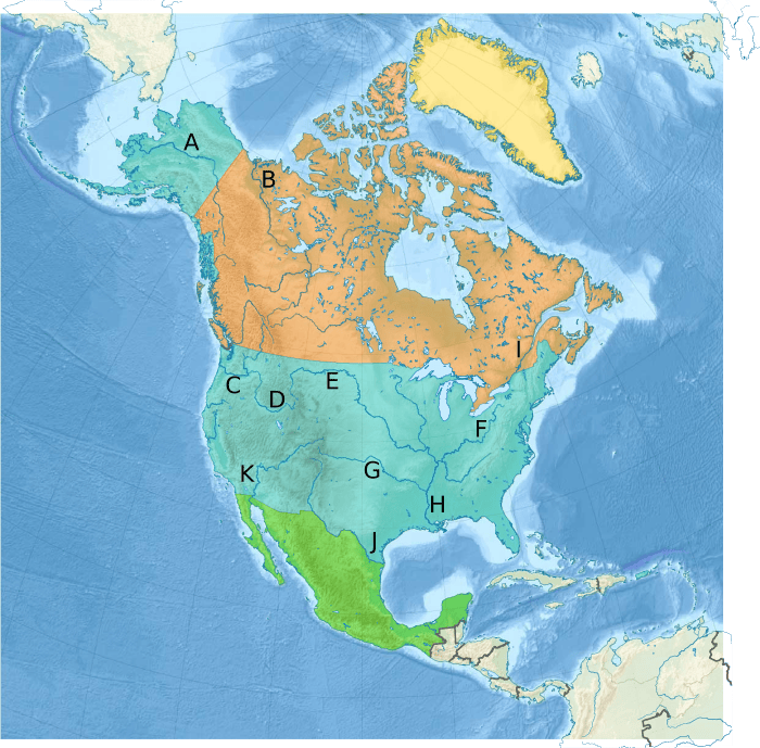 Rivers In North America MapRiversNA 