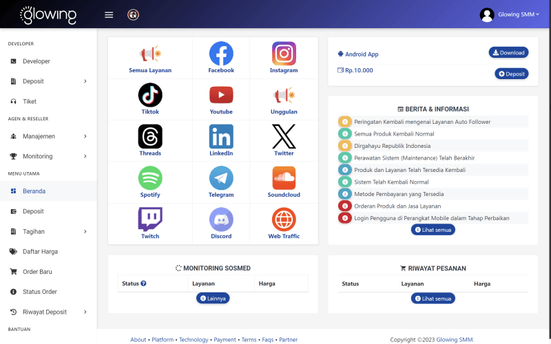 Web Glowing Smm Platform Api Peakerr Smm Panel - Ultra HD Nature Pattern - Ultra HD