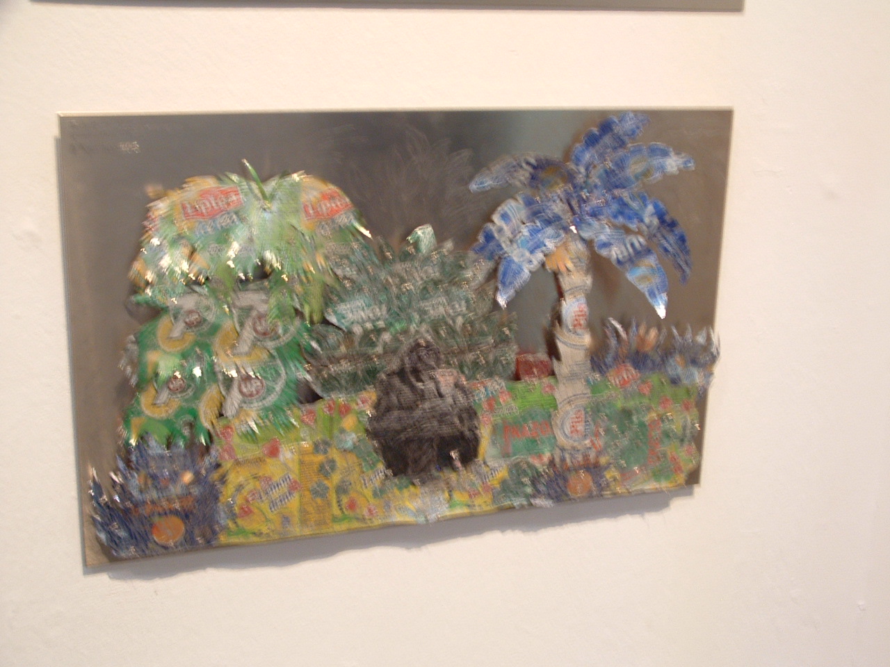 Tin cans used to make a work of art