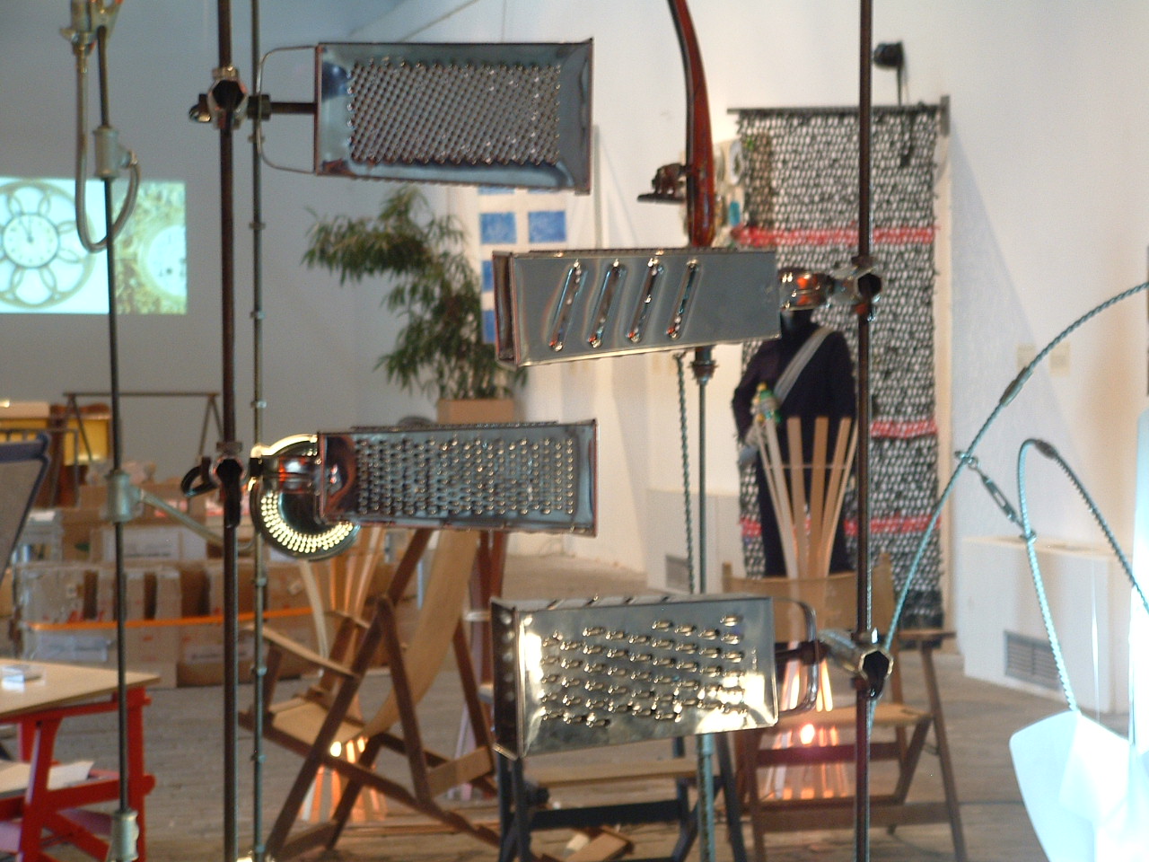 Cheese Graters as a lamp