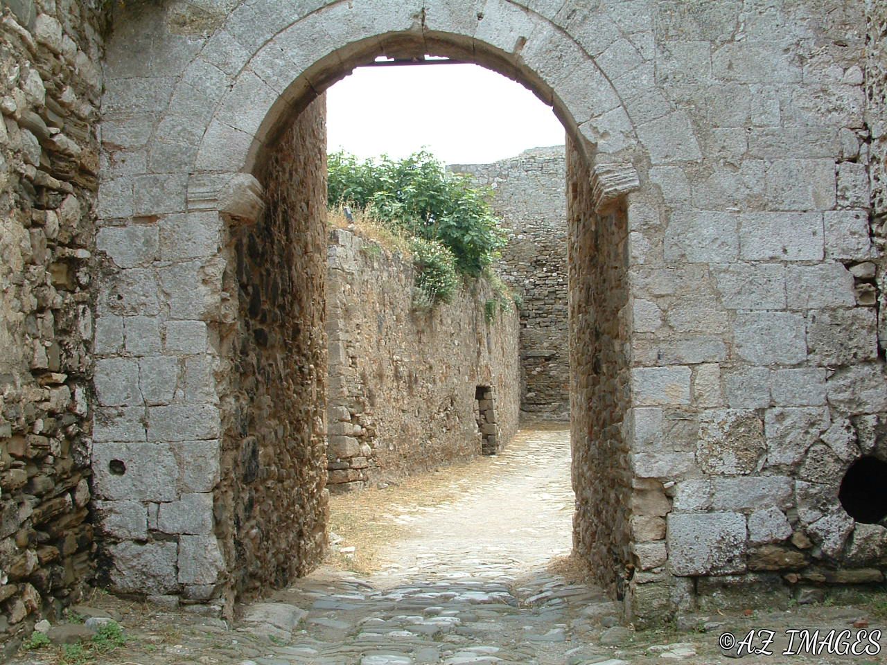 Archway interior of the castle