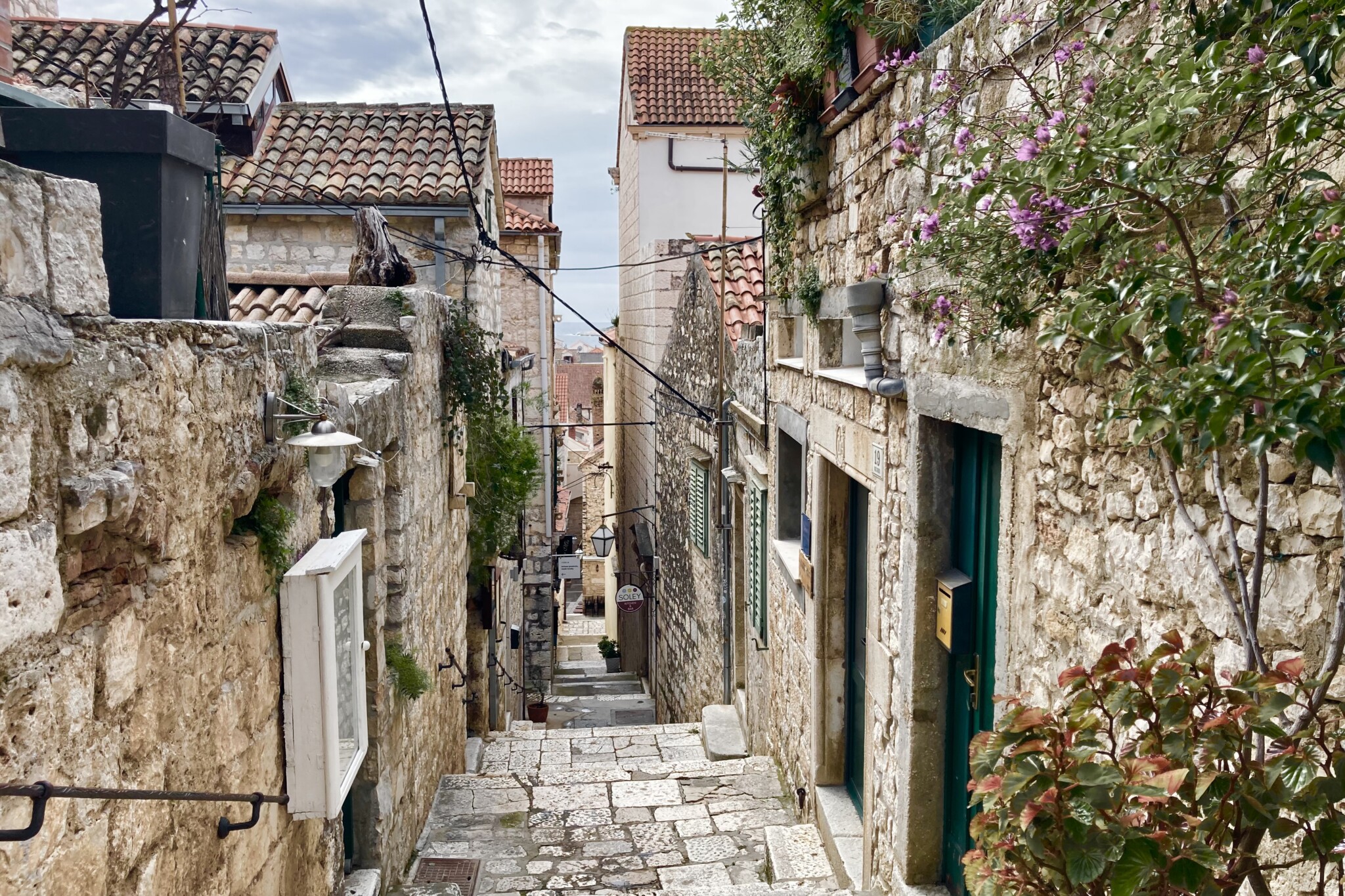 Hvar narrow streets, Croatia