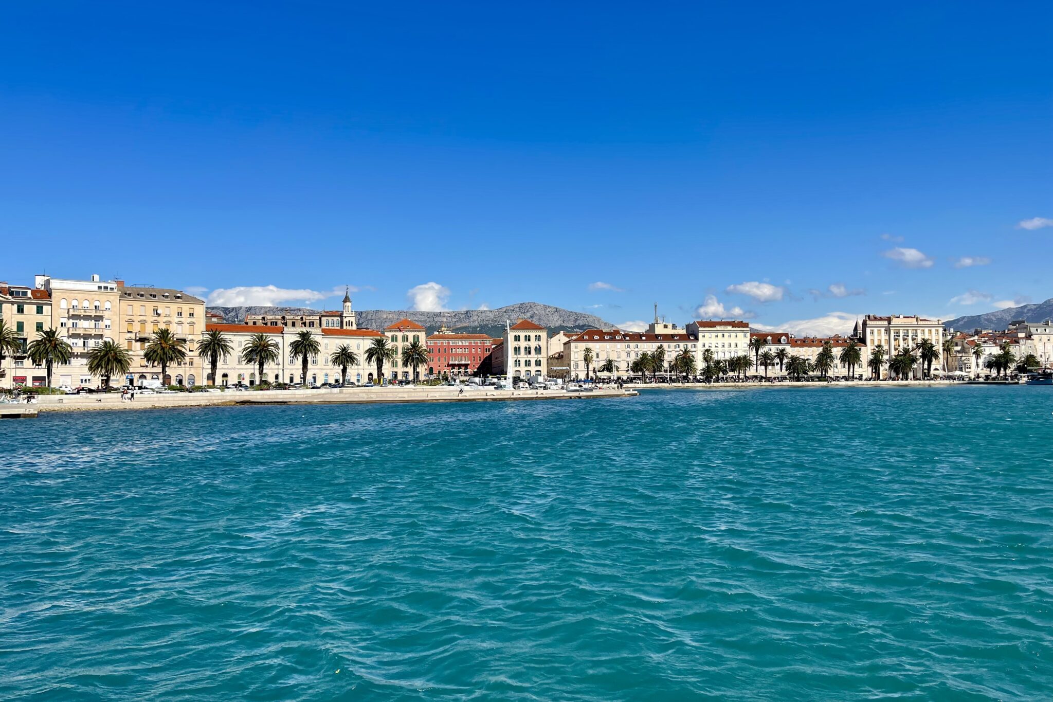 View of Split Riva from the sea