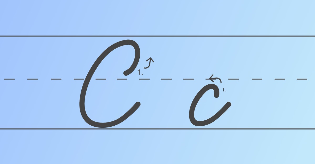 cursive c learn to write the cursive letter c my cursive