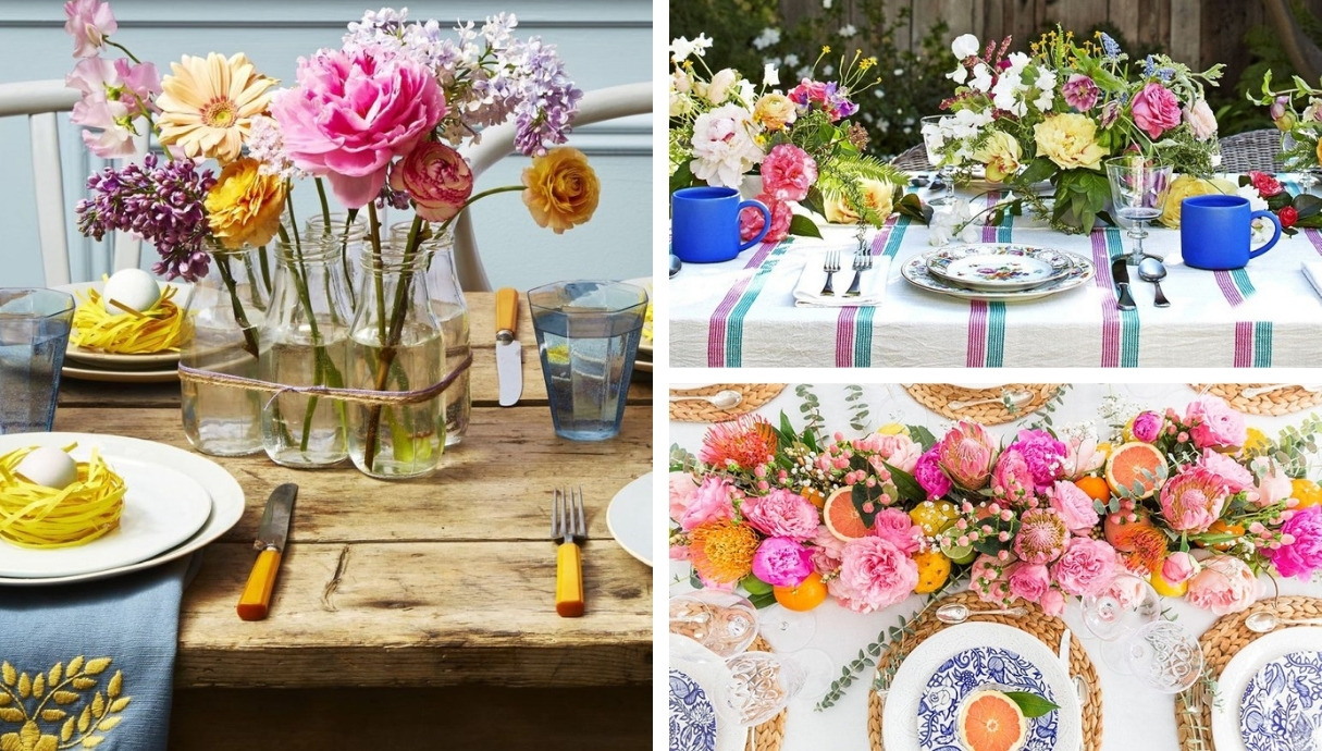 20 Beautiful ideas to decorate your table in Spring | My desired home