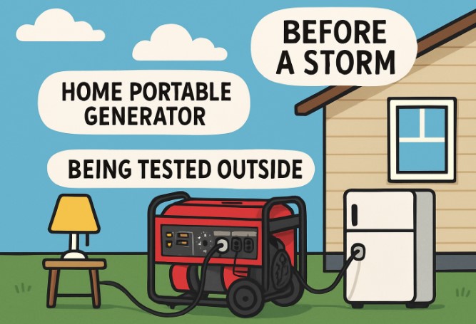 Cara menguji generator Anda sebelum badai