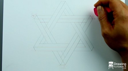 star david impossible draw drawing lines extra erase lastly