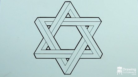 impossible star david draw drawing shape triangle pencil tutorials getdrawings shading 2b ll take