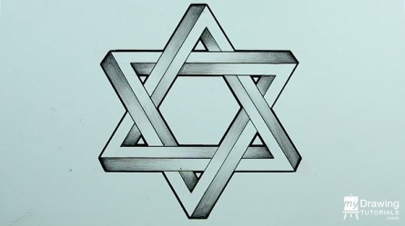star impossible david drawing draw dimensional even three triangle lastly ll
