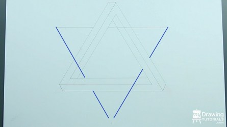 star david impossible draw drawing triangle ll smaller sides still pattern under last