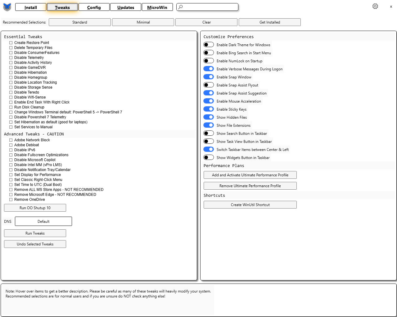 User Guide Winutil Documentation - Desktop Gradient Designs for Desktop