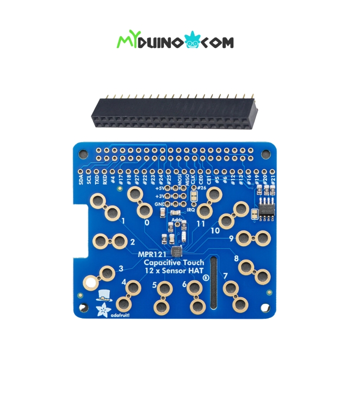 Adafruit Capacitive Touch HAT for Raspberry Pi - Mini Kit - MPR121 - 2