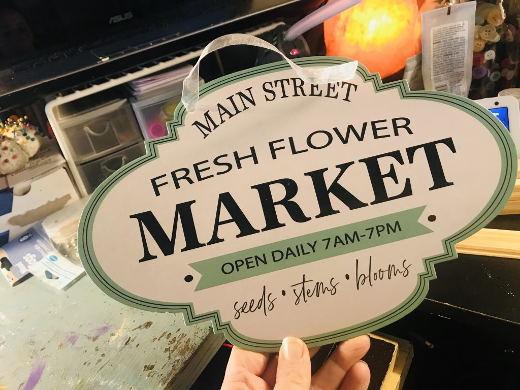 Rustic Flower Sign DIY Dollar Store Spring Decor My Eclectic Treasures