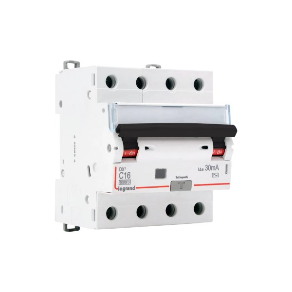 Legrand DX3 FP 4M AC TY 25A 30MA 6KA RCBO | 411421