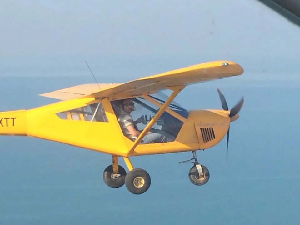 aiman flying aeroplane