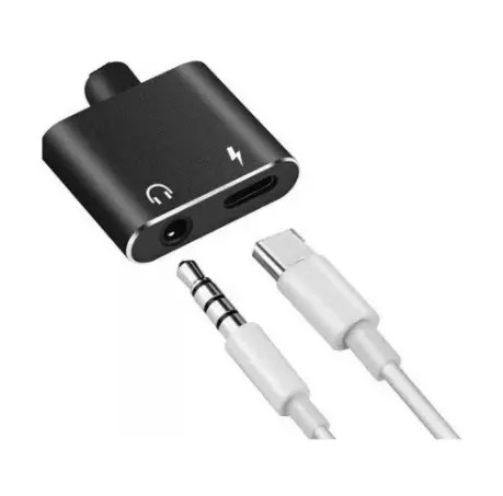 ADAPTADOR TIPO C A AUDIO + TIPO C - Imagen 2