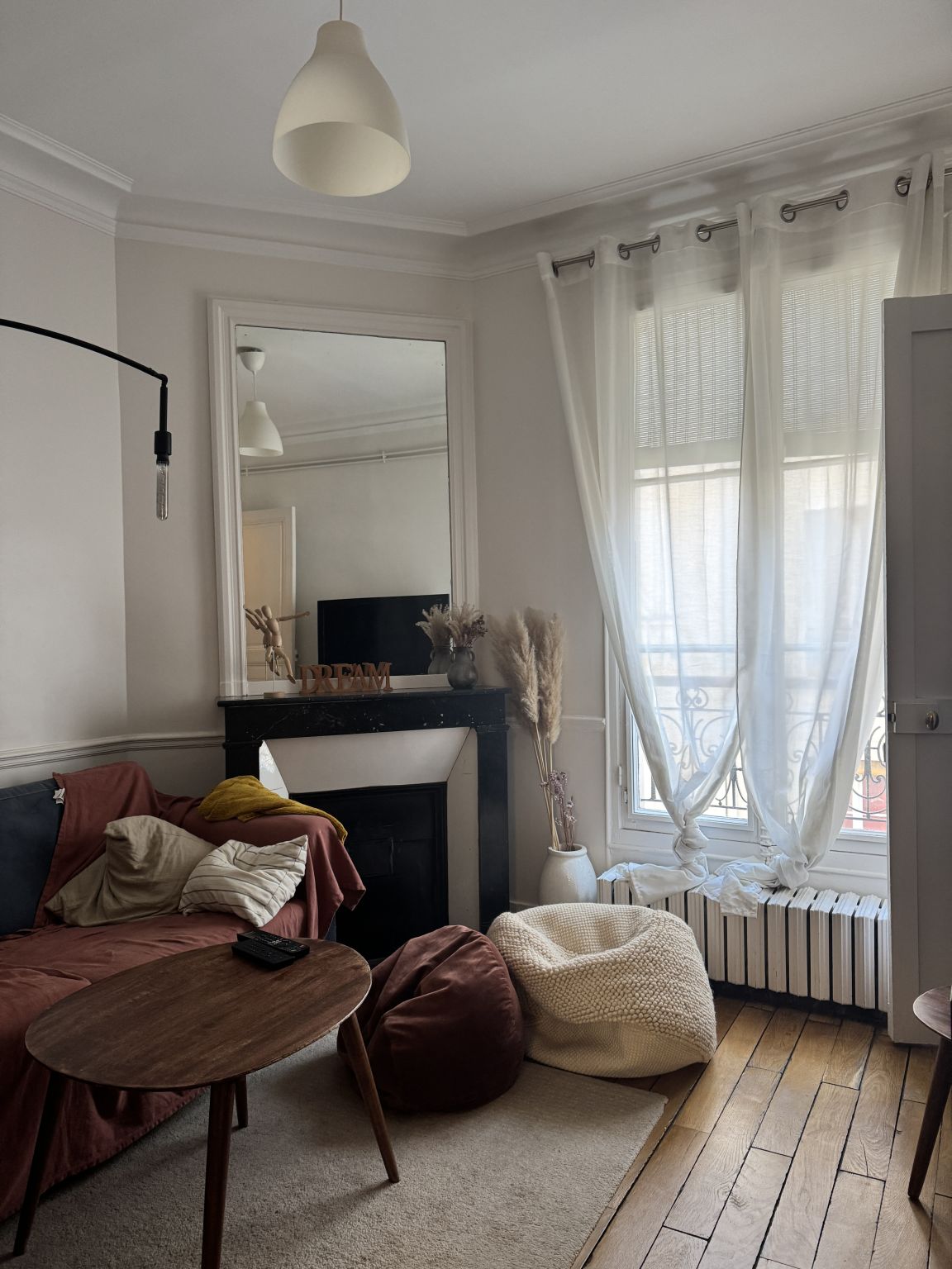 Paris apartment - MyFixitUpLife - Fireplace - Window - More Natural Light