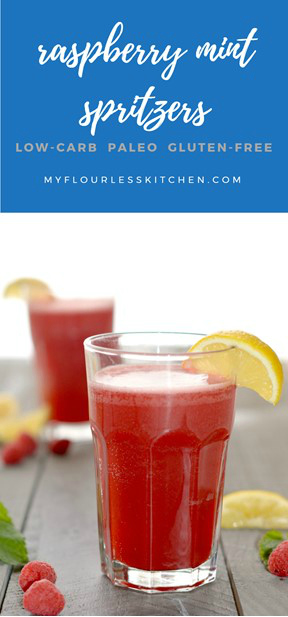 Raspberry Lemon Mint Spritzers | My Flourless Kitchen