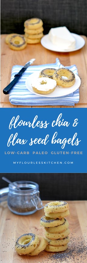 Flourless Chia + Flax Seed Bagels