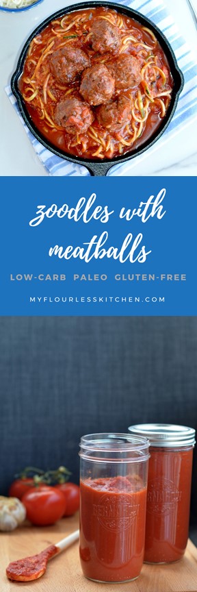 Zoodles with Meatballs | My Flourless Kitchen