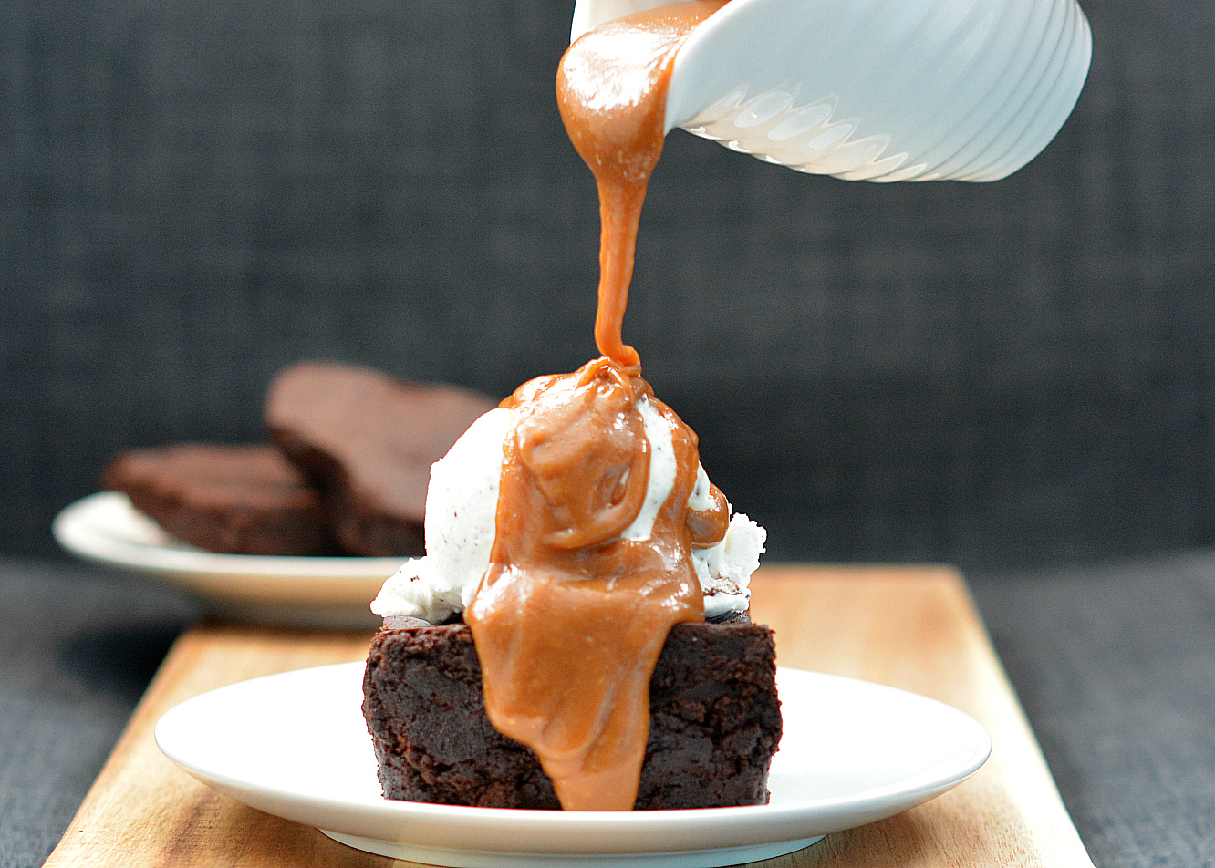 fudgy double chocolate brownies