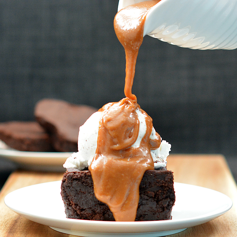 fudgy double chocolate brownies
