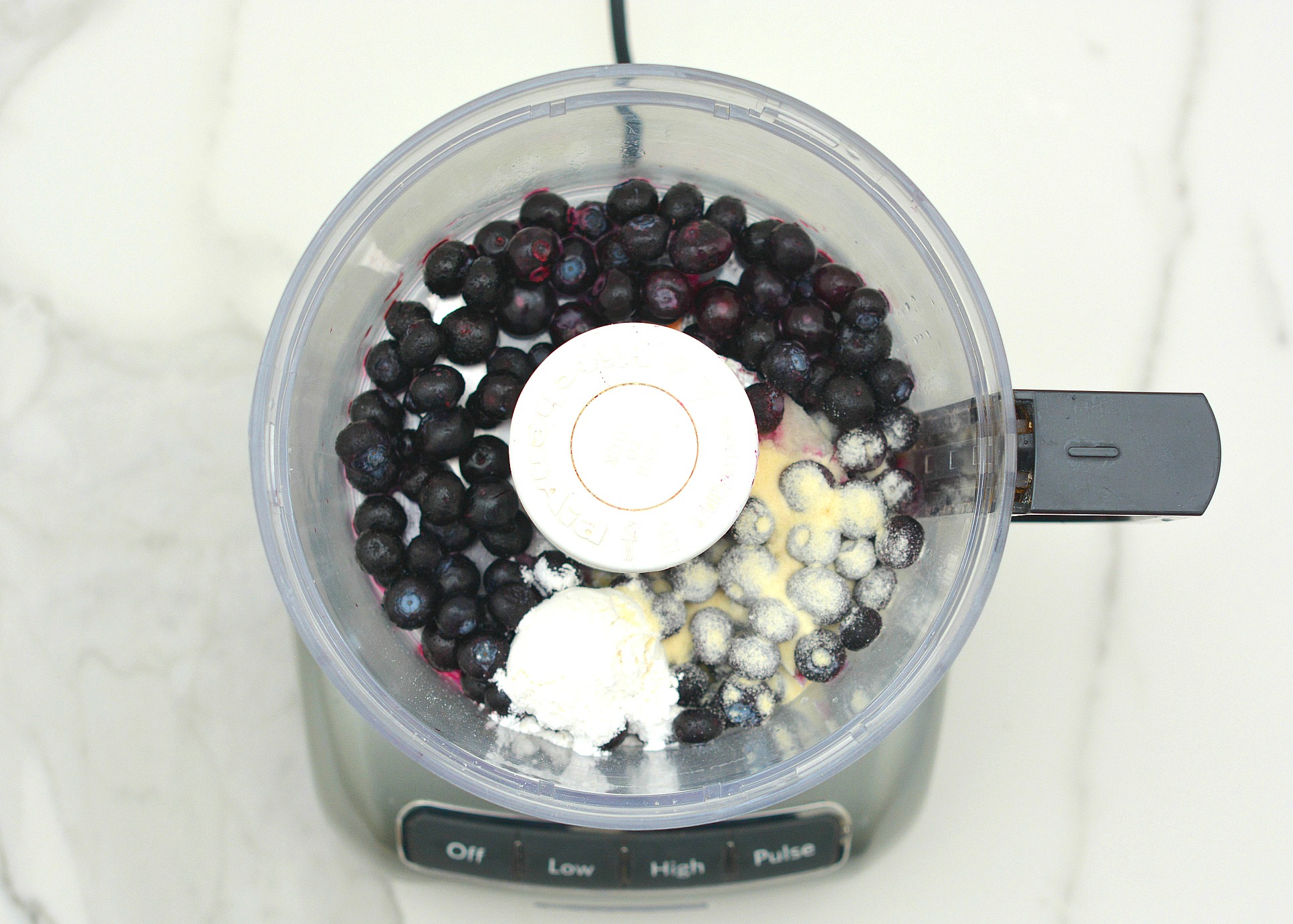 no churn blueberry sorbet