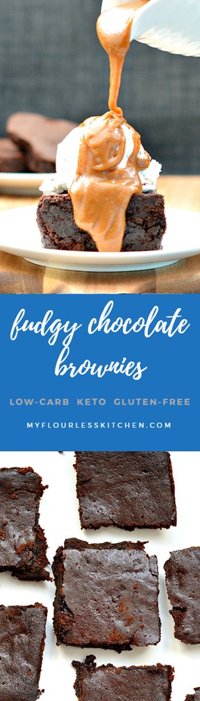 Fudgy Double Chocolate Brownies | My Flourless Kitchen