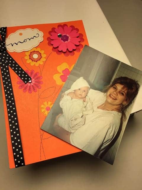 One Last Mother's Day card with mother and baby photograph, My Forever Son