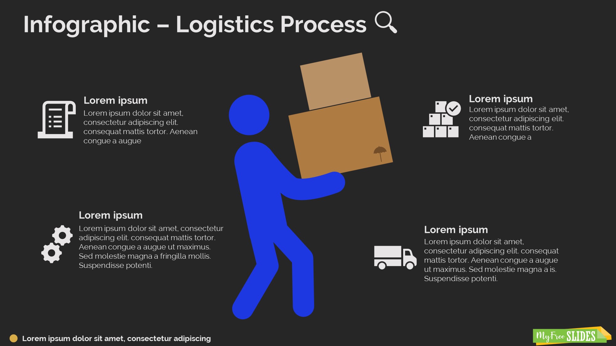 Logistics Process Infographic-dark