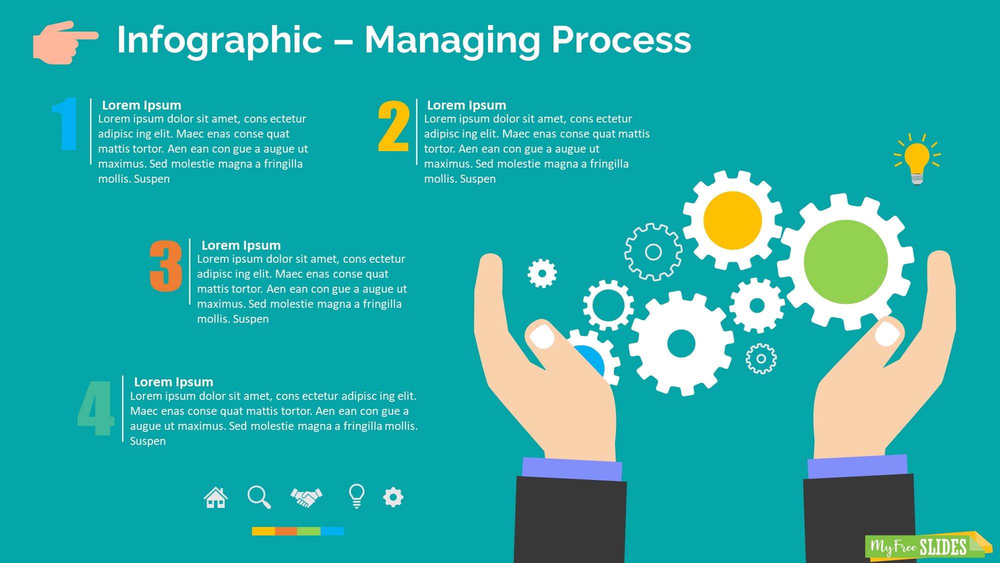 Managing Process Infogram for Google Slides : MyFreeSlides
