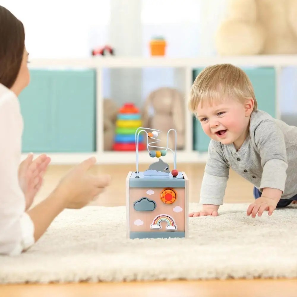 Wood Ocean Maze Activity Cube | Learning, Montessori, Educational, wooden toys, fusioncart, fusioncart kuwait, fusion cart