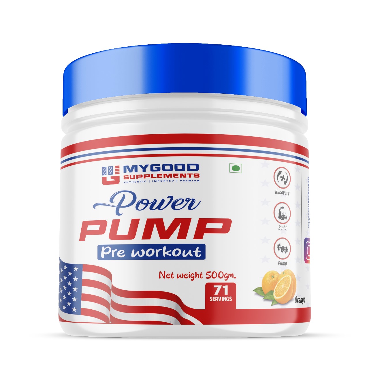 POWER PUMP PREWORKOUT | ORANGE 71 SERV