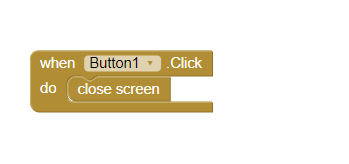 MIT App Inventor Block Editor - Einstellungsbildschirm