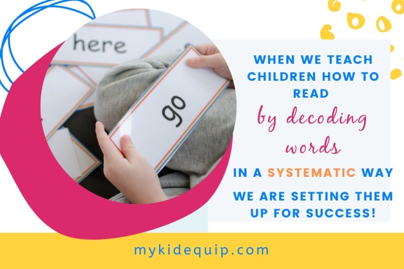 quote about teaching children decoding in a systematic way and how this sets our students up for success