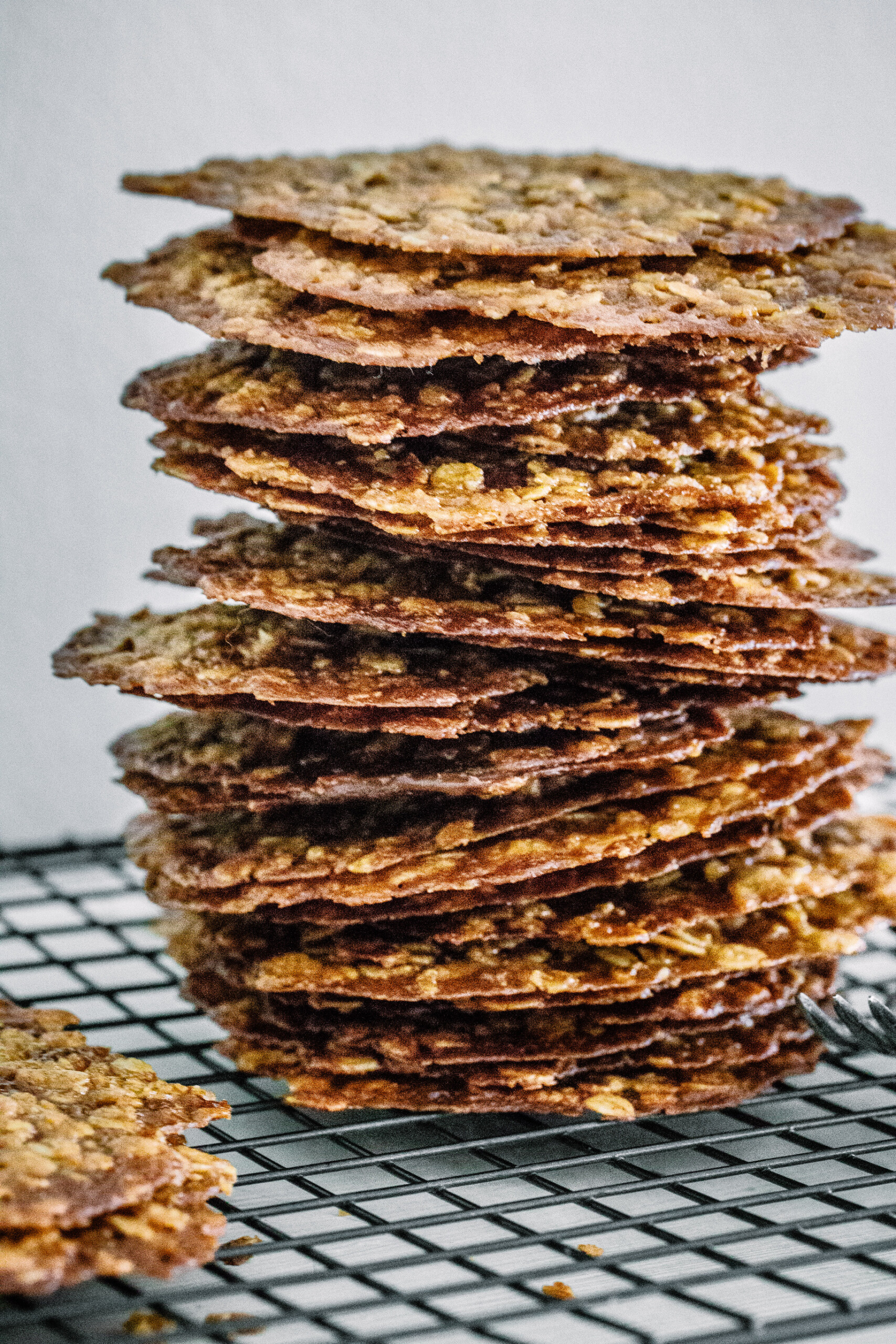 Salty Oatmeal Lace Cookies