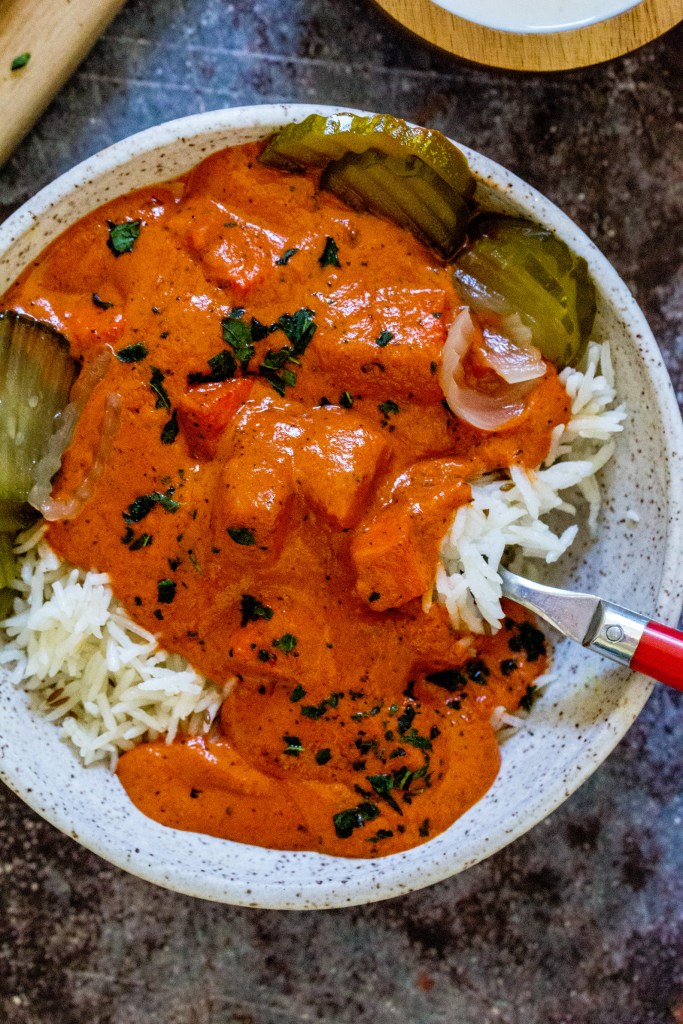 Slow Cooker Feta and Chickpea Masala