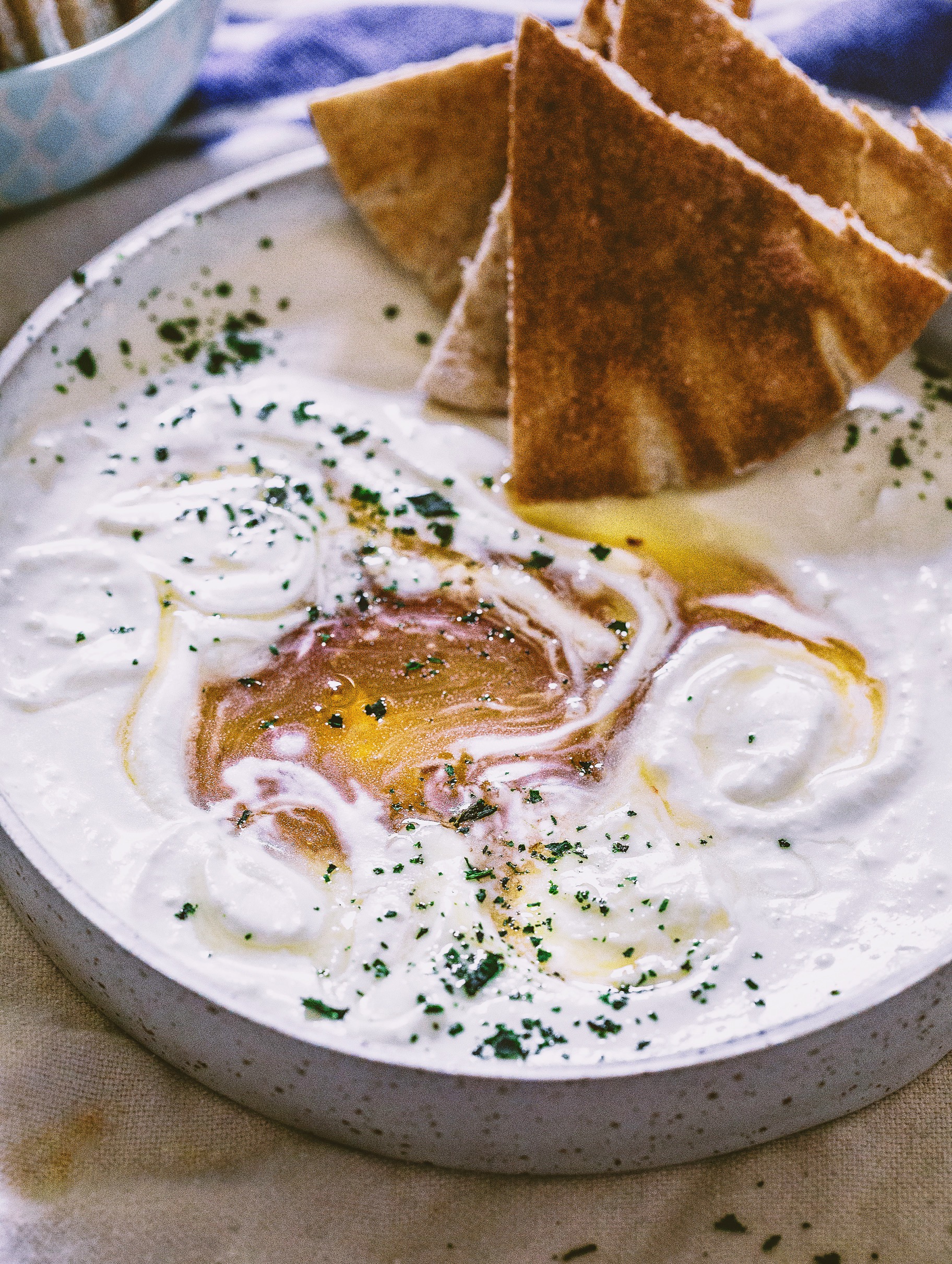 Creamy Whipped Cheeses with Hot Honey