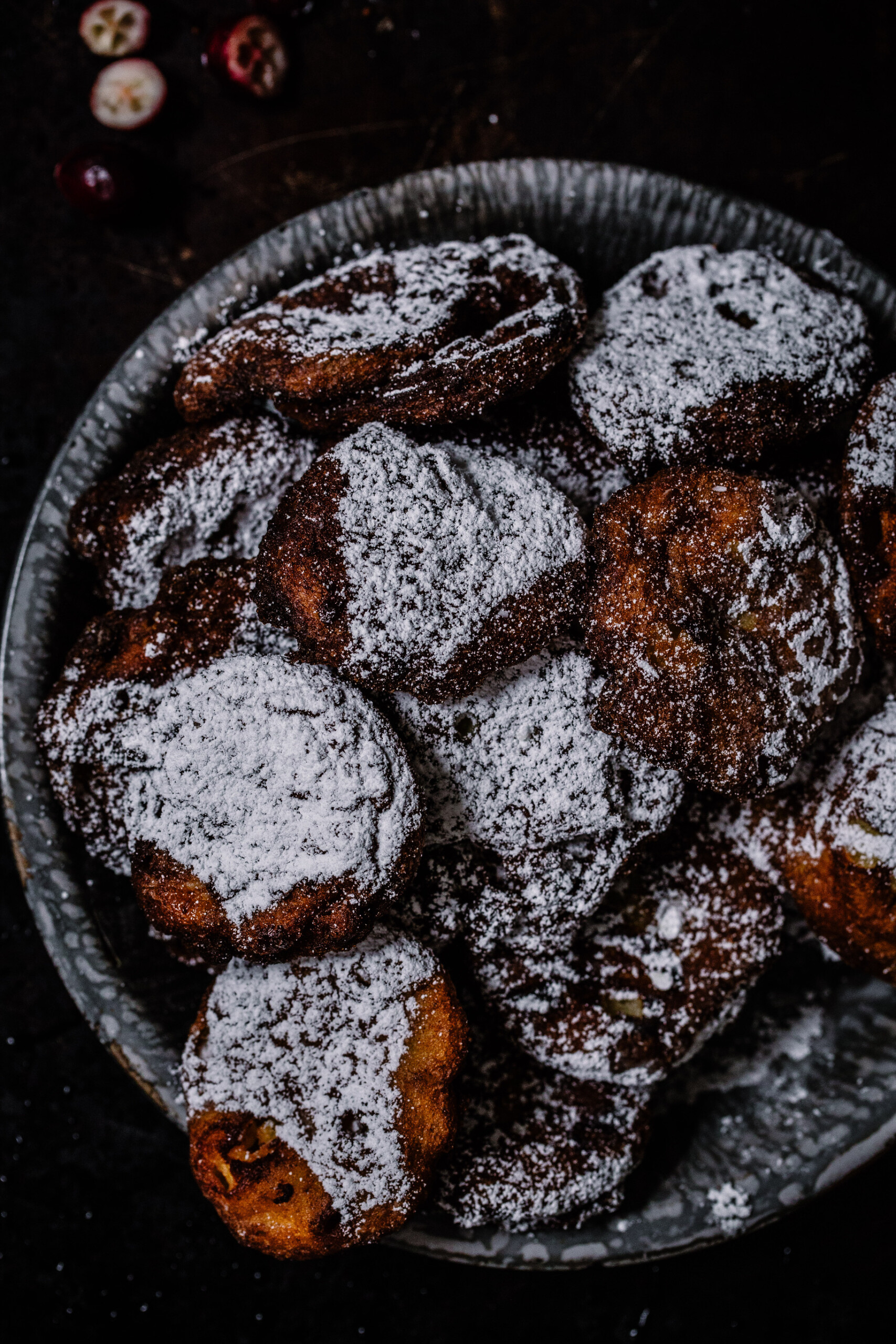 Cranberry & White Chocolate Fritters