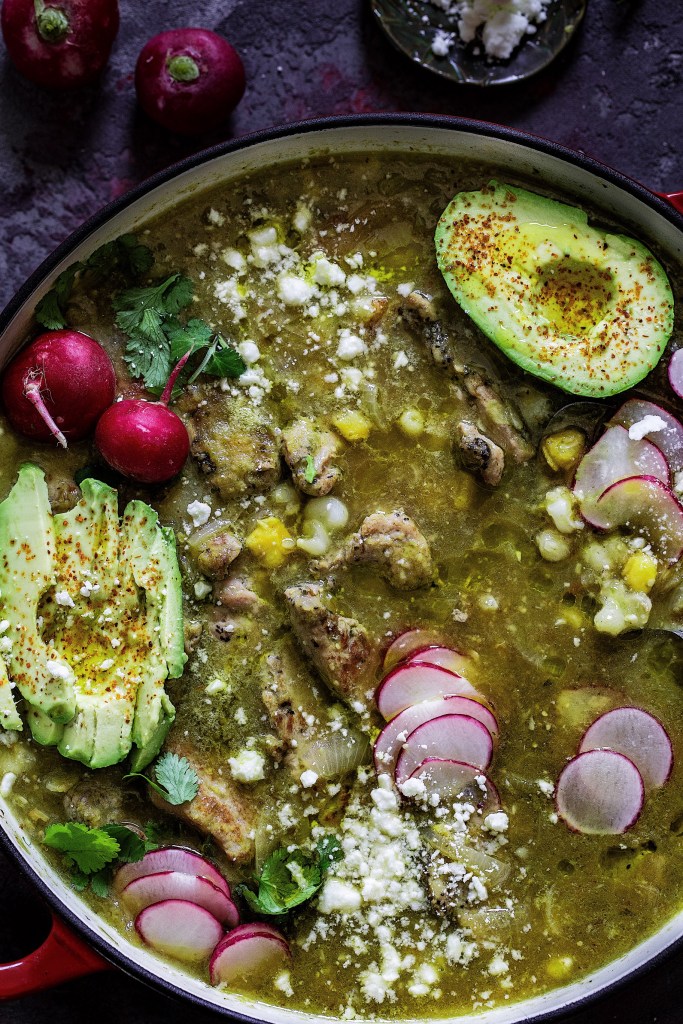 Quick Pork Tenderloin Posole Verde