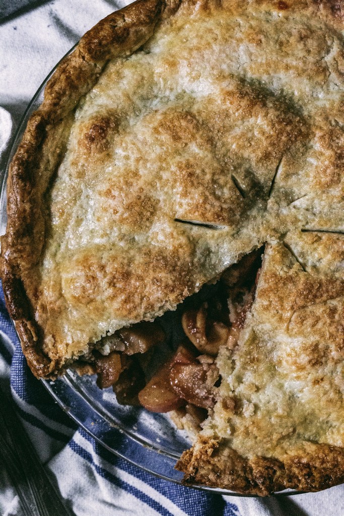 Apple Butter Apple Pie with Cream Cheese Crust 