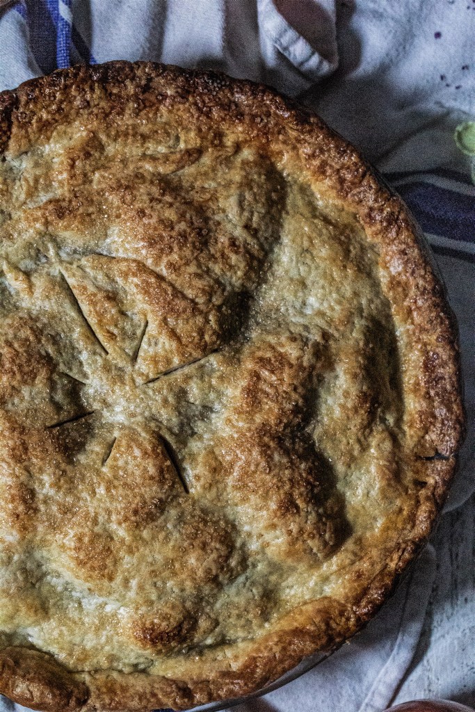 Apple Butter Apple Pie with Cream Cheese Crust 