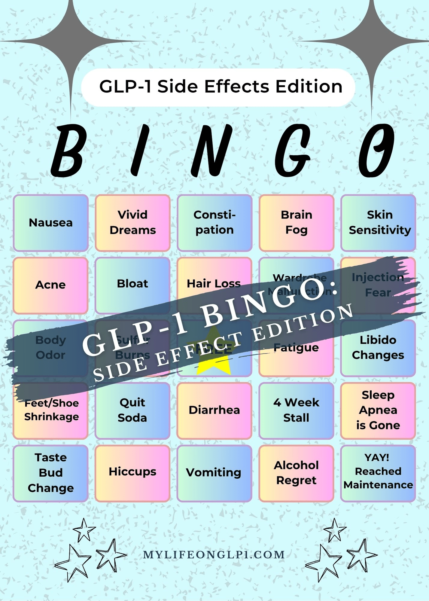 GLP-1 Side Effect BINGO: Nausea, Burps, Hair Loss and Other Unexpected Symptoms