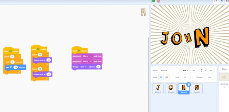 Prep 3 Introduction To Scratch Sequences Computing Mylnhurst - 8K Ocean Textures for Desktop
