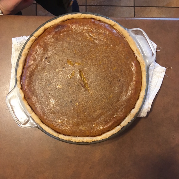 Pie with my walnut crust